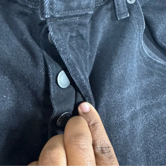 Universal Thread Jeans High Rise Curved Barrel Leg Button Fly NEW - Picture 5 of 12